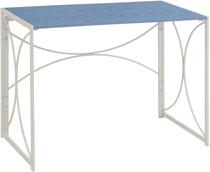 Blue Folding Desk with Compact Design, Lightweight, Ideal for Home and Office Settings, Durable Construction, Easy to Store