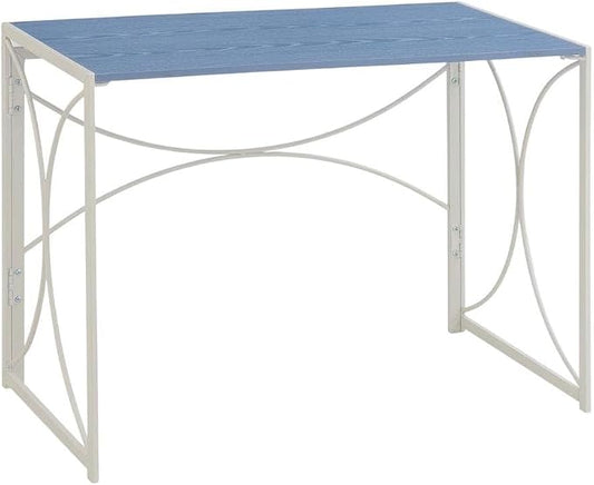 Blue Folding Desk with Compact Design, Lightweight, Ideal for Home and Office Settings, Durable Construction, Easy to Store