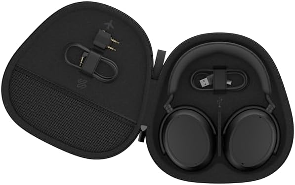 Sennheiser Momentum 4 Wireless Noise Cancelling Headphones - Bluetooth Headset for Crystal-Clear Calls with Adaptive Noise Cancellation, Over-Ear Headphones, 60h Battery Life, Folding Design, Black