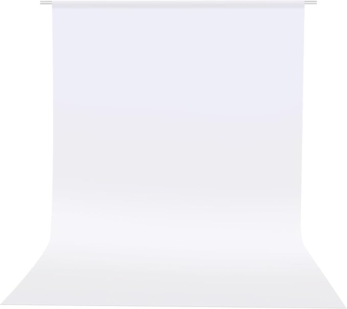 HEMMOTOP Photo Backdrop Curtains, 5x7 ft White Backdrop for Photoshoot, White Photography Seamless Backdrops Background for Easter, Birthday Party, Halloween, Photo, Projector Screen