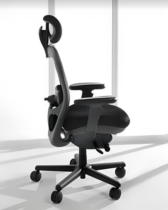 Nightingale CXO 6200D HD Ergonomic Mid Back Task Chair Havy Duty with Headrest 450lbs Capacity