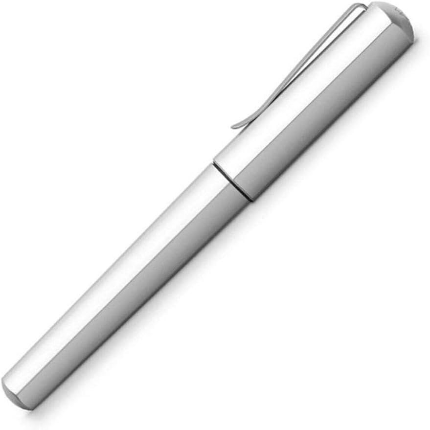 Faber-Castell Hexo 140595 Rollerball Pen Matte Silver