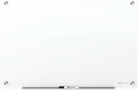 Quartet Dry Erase Board, Magnetic Whiteboard 8' x 4', Glass Board for Wall, Infinity, Brilliance White (G29648W)