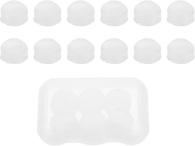 Mipcase 18pcs Ultra-Soft Moldable Silicone for Sleep Work and Study Noise Reduction Ear Protection with Transparent Case Comfortable Noise-isolating for Travel and Concerts