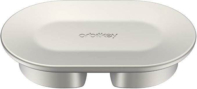 Orbitkey Magnetic Cable Holder for Desk Mat - Silver | Compatible with Orbitkey Desk Mat | Magnetic Cable Management | Keeps Cables Organized | Easy Snap-On Design