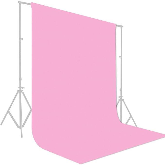 GFCC Pink Backdrop Photography Background - 6FT x 10FT Photo Backdrop for Photoshoot Photography Video Recording Background Screen Picture Curtain