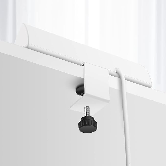 Jgstkcity Desk Clamp Power Strip,40W Total Fast Charging Station,2 PD 20W USB C Ports,Desk Edge Mount Surge Protector for Home, Office,3 Outlets,Fit 1.96" Tabletop Edge,ETL Listed,White (Pack of 2)