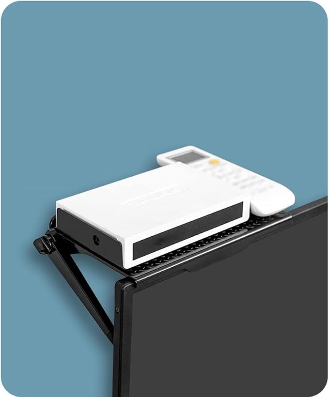 Screen Shelf Monitor Top Shelf TV Top Storage Bracket Computer Screen Shelf TV Top Shelf (Color : White, Size : S)