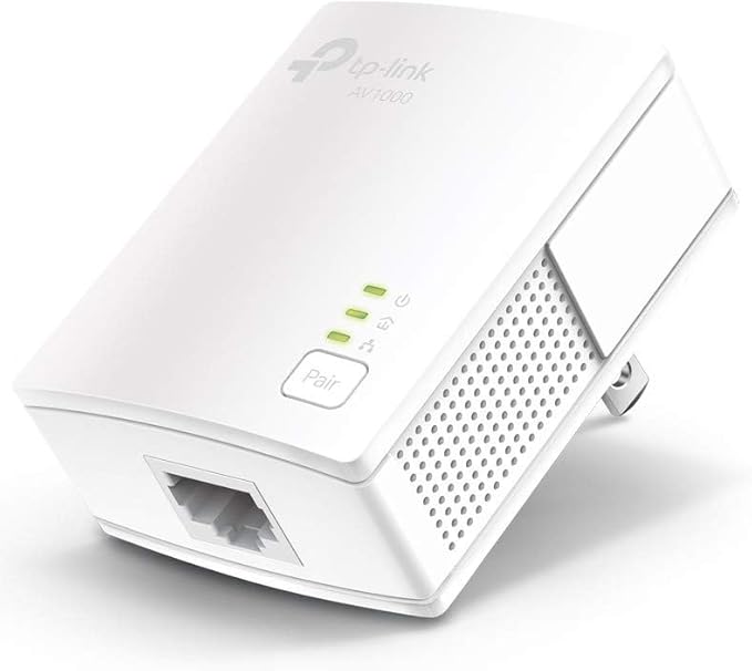 TP-Link AV1000 Powerline Ethernet Adapter - Nano Size, Gigabit Port, PlugPair&Play, Ethernet Over Power, Power Saving Mode, Network Adapter, 𝐀𝐝𝐝-𝐨𝐧 𝐔𝐧𝐢𝐭 (TL-PA7017)