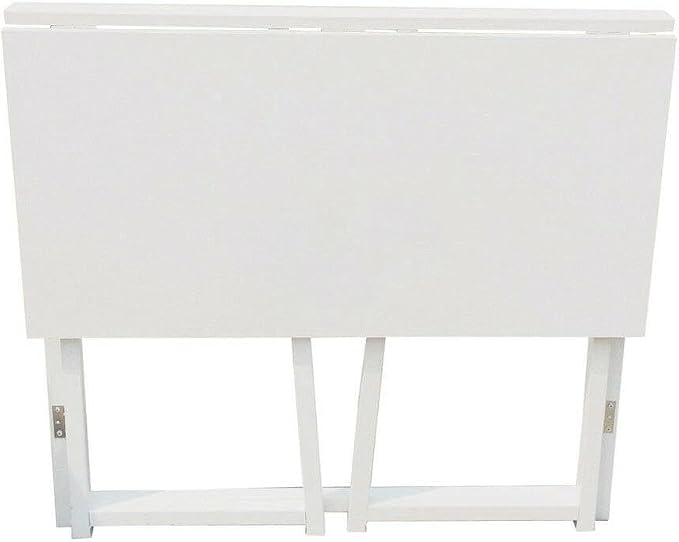 Folding Small Desk - Versatile Laptop Study Writing Table - White - Space-Saving Design - Perfect for Home Office