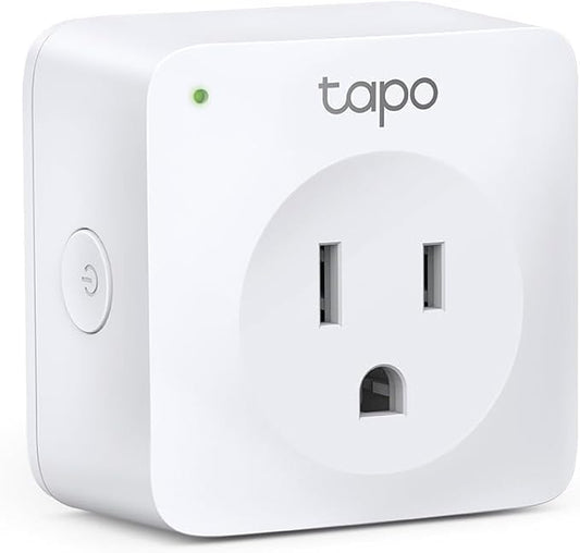 TP-Link Tapo Smart Plug Mini, WiFi Outlet Works With Alexa Echo & Google Home, No Hub Required, Remote Control Appliances From Anywhere, New Tapo APP Needed (P100)
