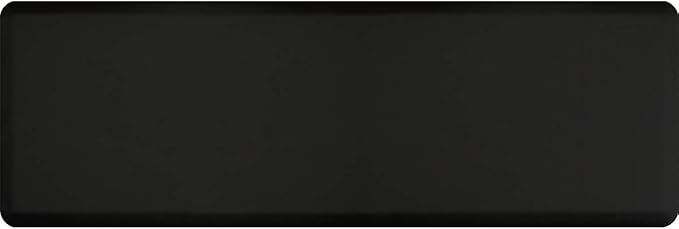 WellnessMats Original Anti-Fatigue Kitchen Mat, 72 Inch by 24 Inch, Black