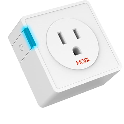 MOBI WiFi Smart Outlet for Alexa & Google Home – Mini Plug No Hub Required, Remote Control, Timer & Energy Monitoring – Home Automation Socket (Single)