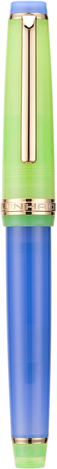 3 Pieces Jinhao 82 Fountain Pen Mixed Morandi Acrylic Color Fine Nib Gold Trim with Converter