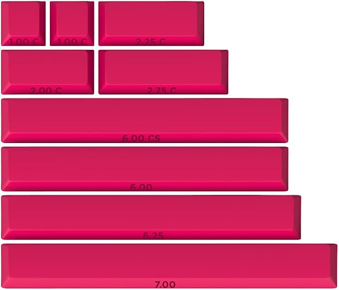 Drop + MiTo GMK Laser Custom Mechanical Keyboard Spacebar Set - 9-Keys, Cherry Profile (Spacebars)