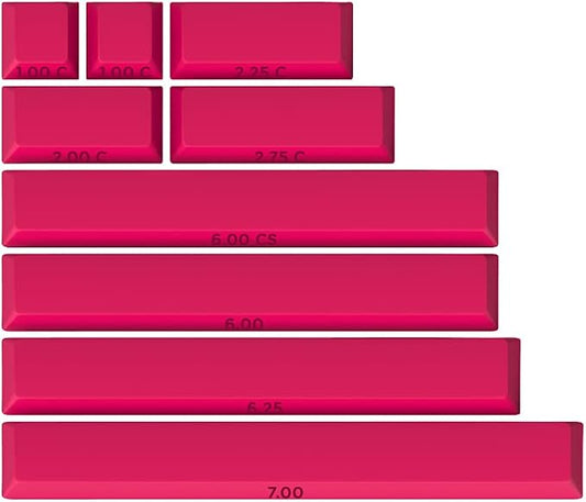 Drop + MiTo GMK Laser Custom Mechanical Keyboard Spacebar Set - 9-Keys, Cherry Profile (Spacebars)