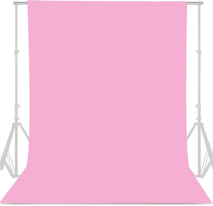 GFCC 6FTX9FT Pink Backdrop Background - for Photography Photo Booth Backdrop for Photoshoot Background Screen Video Recording Parties Curtain