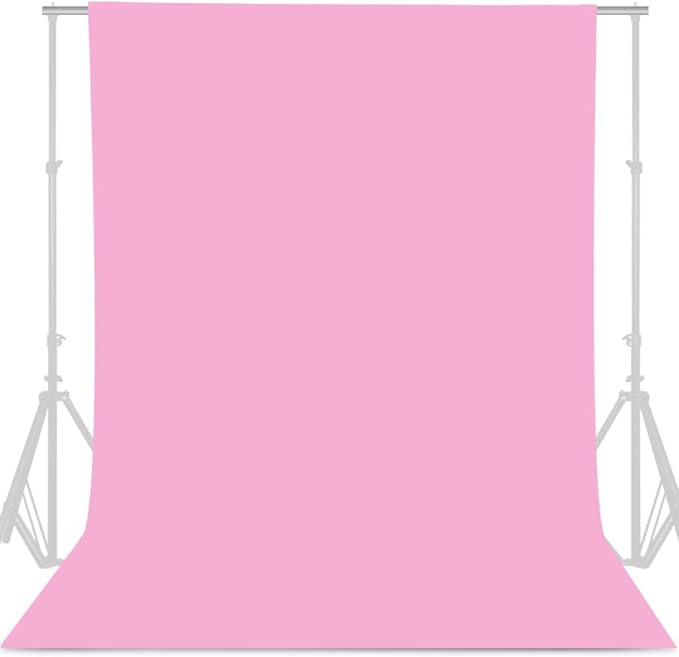 GFCC Pink Backdrop Photography Background - 6FT x 10FT Photo Backdrop for Photoshoot Photography Video Recording Background Screen Picture Curtain