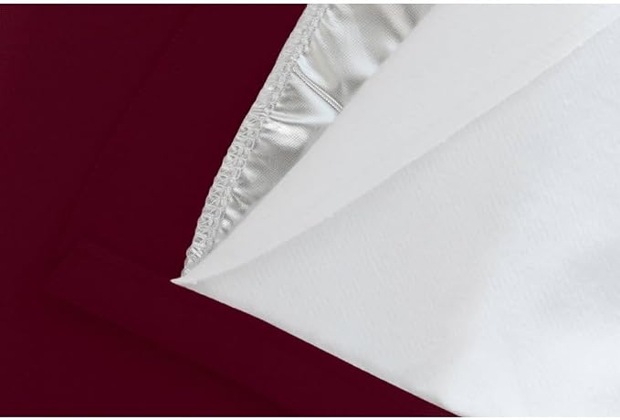 Moondream 3-in-1 Sound Insulation Curtain with Noise-Blackout-Thermal Insulation, Patented Technology, 55" Width x 84" Length, Red (Garnet MC330), Grommet, 1 Panel