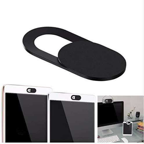 Ultra-Slim Laptop Camera Cover Slide | 0.03 Inch Thick | Upholds Digital Privacy | Compatible with Mobiles, Tablets, Desktops & Laptops | Classic Black - 3 Pack