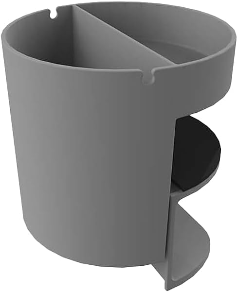 deflecto Standing Desk Small Desk Organizer, Two Sections, 3.85 x 3.85 x 3.54, Gray