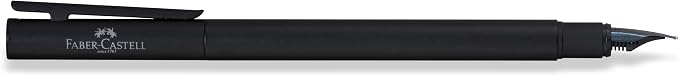 Faber-Castell NEO Slim Fountain Pen, Black Matte - Fine