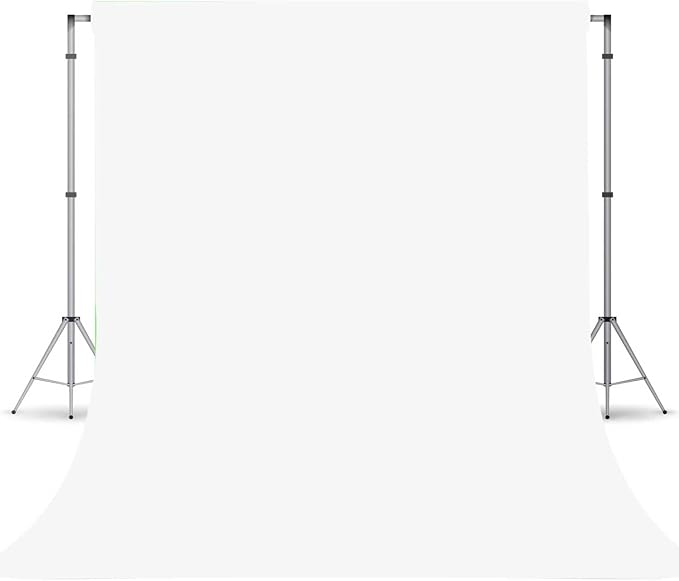 White Photography Backdrop for Photoshoot, Photo Backdrop Curtain, Perfect White Backdrops for Party Portrait Photoshoots Video Studio 5FTx7FT
