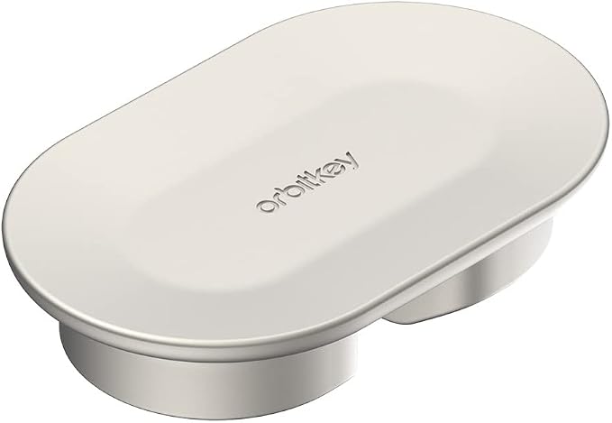 Orbitkey Magnetic Cable Holder for Desk Mat - Silver | Compatible with Orbitkey Desk Mat | Magnetic Cable Management | Keeps Cables Organized | Easy Snap-On Design