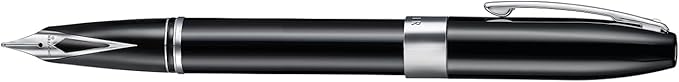 Sheaffer Legacy 9064 Fountain Pen, Fine Stainless Steel Inlaid Nib, Black Lacquer Finish with Chrome-Plated Trim, Includes Leather Pouch & Premium Gift Box