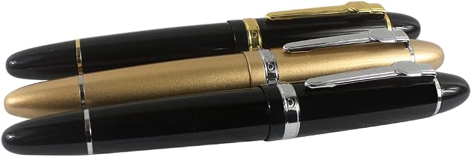 Jinhao 159 Black Rollerball Pen Heavy Big Pen 3 Pieces in 3 Colors