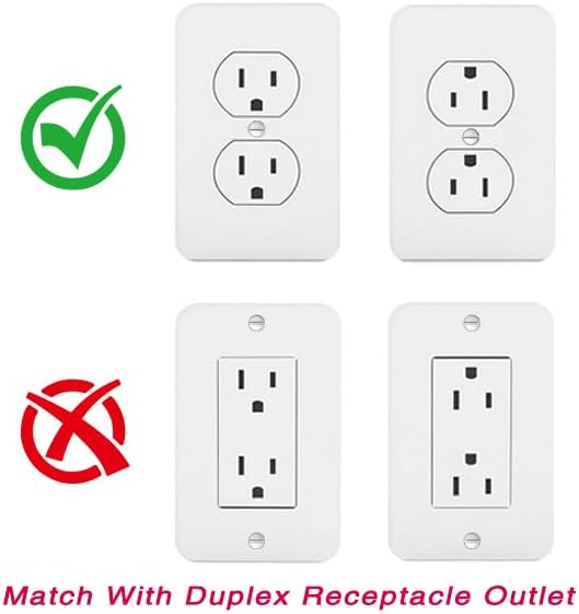 Outlet Shelf Wall Holder with Cord Storage, Wall Outlet Shelf Organizer for Bathroom, Kitchen & Bedroom, Plug Shelf for Standard Outlet, Compatible with HomePod Mini, Google Home, Toothbrush & Phone