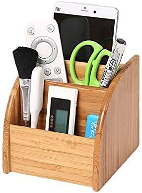 Bookaholic Desk Organizer 3 Tier Bamboo Mini Desk Storage for Office Supplies, Toiletries, Crafts, Great for Desk, Vanity, Tabletop in Home or Office Makeup Organizer