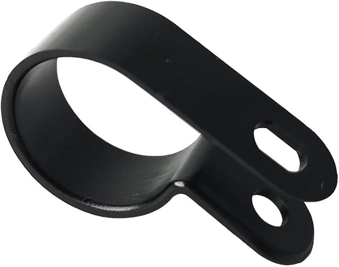 Cable Clamp 200 Pcs Black Nylon Screws Plastic R-Type Cable Clamp Clips Fasteners Assortment for Cable Conduit 6 Sizes 3/16" to 1"