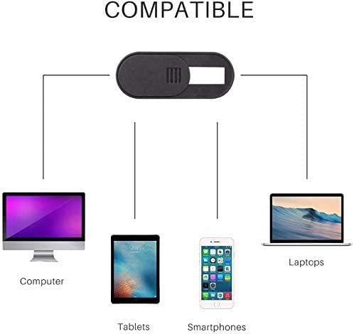 LUC Webcam Cover Slide, 6 Pack Ultra-Thin Laptop Web Camera Cover, Compatible with MacBook, Laptop, PC, Computer, iMac, iPad, Protect Privacy and Security