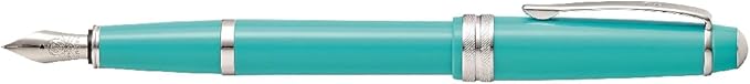 Cross Bailey Light Polished Teal Resin w/Polished Chrome Appointments and Fine Nib Fountain Pen