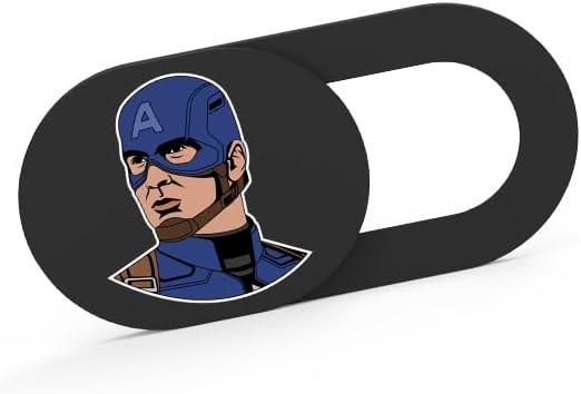Ultra-Slim Laptop Camera Cover Slide | 0.03 Inch Thick | Upholds Digital Privacy | Compatible with Mobiles, Tablets, Desktops & Laptops (Super Hero Set 2-6 Pack)