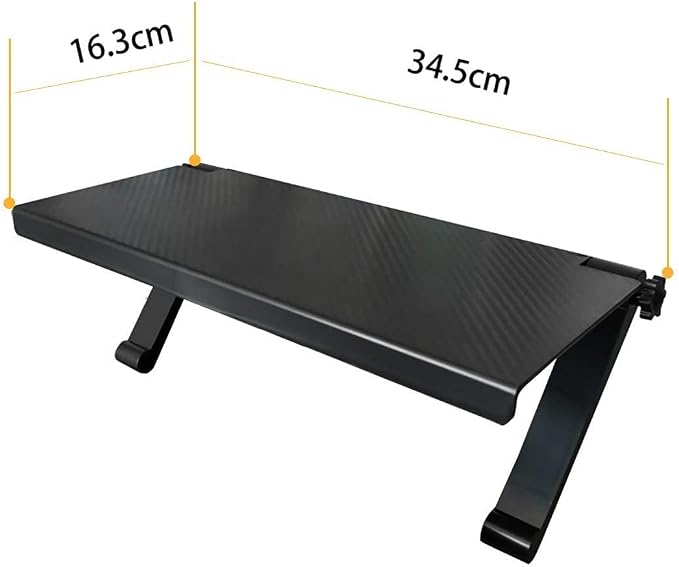 YINOVEEN 13'' TV Top Shelf, Adjustable Screen Mount Organizer (1 Pack), for Soundbar, Cable Box, Speakers, up to 11 LBS | Adjustable Screen Mount Organizer,TV Top Shelf Mount on Desktop Computer Monitor to Hold Cable Boxes, Media Boxes