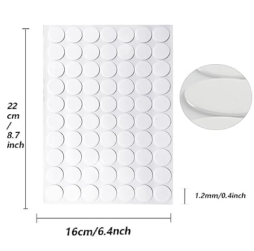 Clear Sticky Tack Adhesive Poster Tacky Putty Removable Round Putty Double-Sided Round No Traces Adhesive Sticke for Festival Decoration (490)