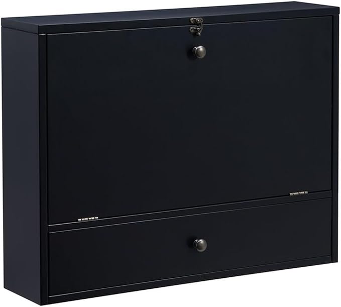 SEI Furniture Wall Mount Laptop Desk - Universal Style, Black