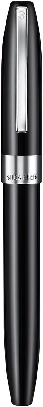 Sheaffer Legacy 9064 Rollerball Pen, Glossy Black Finish with Chrome-Plated Trim, Medium Point, Includes Leather Pouch & Premium Gift Box, Luxury Writing Instrument