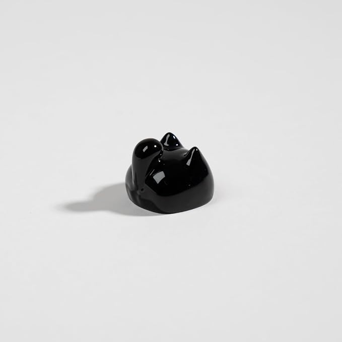 Artisan Cat Keycap for Mechanical Keyboards, Orange and White, 3D Printed Resin, 1U Size, MX Switch Compatible, Decorative Design for Gaming and Typing (MKK-04)