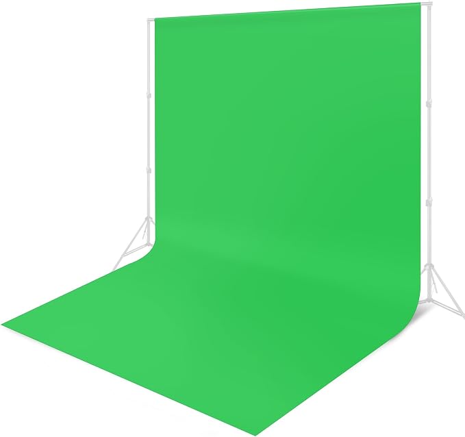 Green Backdrop - 10 x 20 ft, Green Screen for Photography & Video Recording, High Density Polyester Fabric