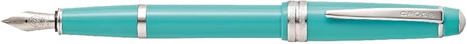 Cross Bailey Light Polished Teal Resin w/Polished Chrome Appointments and Fine Nib Fountain Pen
