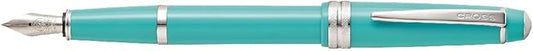 Cross Bailey Light Polished Teal Resin w/Polished Chrome Appointments and Fine Nib Fountain Pen