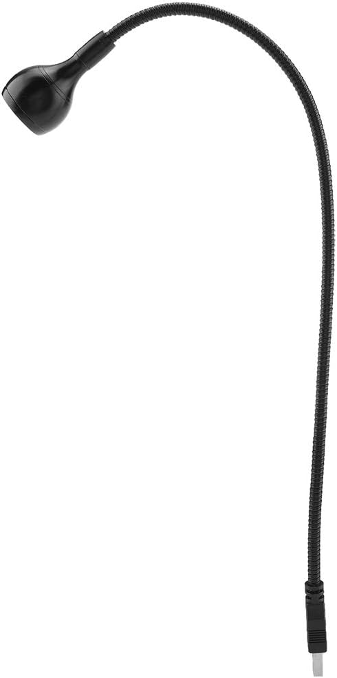 USB LED Desk Lamp Flexible Neck Portable Light for Home Office Study Silver Warm White 1W (Warm Light)