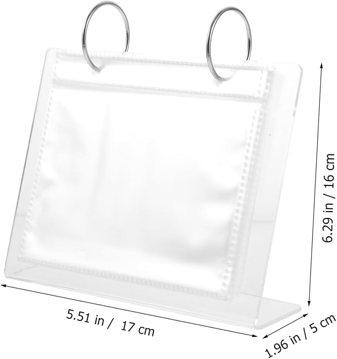 Table Top Flip Photo Album Acrylic Photo Storage Frame for Pictures Calendar Design