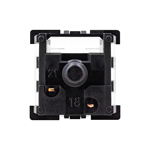 OUTEMU Black Keyboard Switches, Pack 65 DIY Replacement Switches for Mechanical Gaming Keyboard -Linear,Black