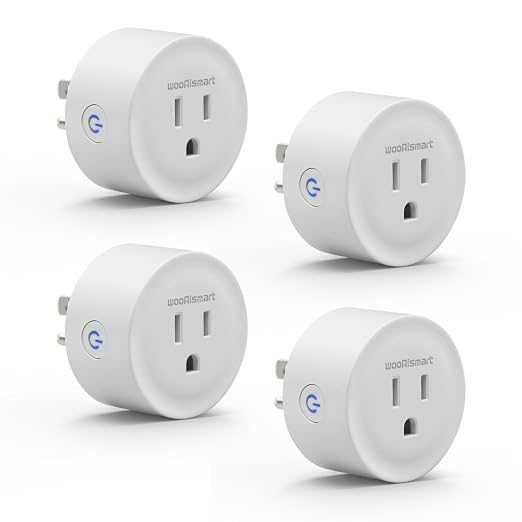 Smart Plug, WiFi Plugs Work with Alexa & Google Assistant, Smart Outlet with Timer & Group Controller, WiFi Outlet for Home, No Hub Required, ETL & FCC Certified, 2.4GHz WiFi, 10A, 4 Pack