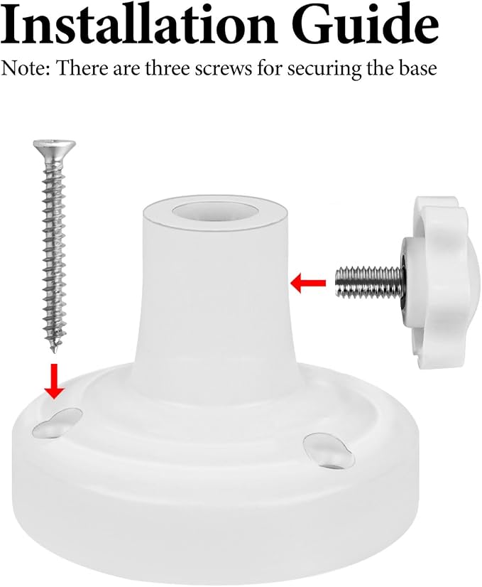 GEEKRIA for Creators Microphone Table Flange Mount Adapter, Metal Table Mount Clamp with Adjustable Interface Aperture Compatible with TONOR T20, Aokeo AK-35, InnoGear Microphone Arm (White)
