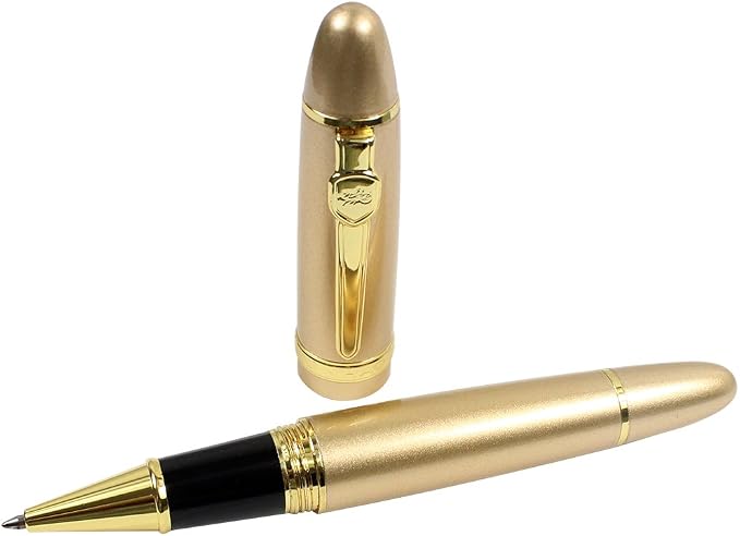 Jinhao 159 Liquid Ink Rollerball Pens Gold Trim Heavy Pen 3 Pieces in 3 Colors(0.7 mm)